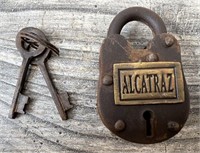 Alcatraz Working Novelty Lock w/Two Keys!