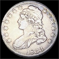 1833 Capped Bust Half Dollar ABOUT UNCIRCULATED