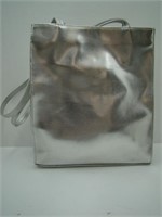 Silver Handbag with Shoulder Straps