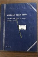 Lincoln Head Cents in Coll. Book - 1909 > 1940