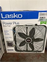 Lasko Power plus box fan, box says it doesn’t