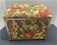 Small padded storage trunk or box