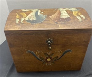 Dutch design wooden storage box