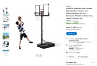 E8157  MARNUR Portable Basketball Hoop, 44 Inch