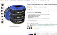Kurgo 00080 Michelin Tire Cover Protective Bags