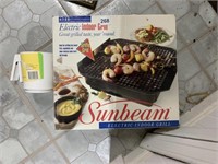 SUNBEAM INDOOR GRILL, FLOUR SIFTER