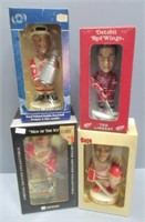 (4) Red Wings bobble heads includes Lindsay,