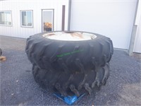 Tractor Wheels/Tires 9 Hole, 16.9-38 **BID X 2**