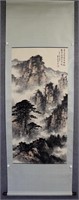 Chinese Ink Color Scroll Painting,Signed