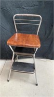 Vintage stepstool seat