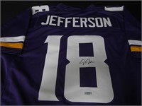 VIKINGS JUSTIN JEFFERSON SIGNED JERSEY HERITAGE