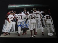 OMAR VIZQUEL SIGNED 8X10 PHOTO INDIANS JSA