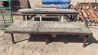 7' & 8' Metal Work Tables