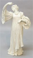 SEVRES PORCELAIN STATUETTE OF A LADY IN GOWN