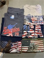 (5) xxl patriotic shirts