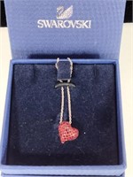 GUC Swarovski Ladies Heart Pendant Crystal w/Box