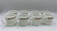 Pyrex Butterfly Gold Coffee Mugs