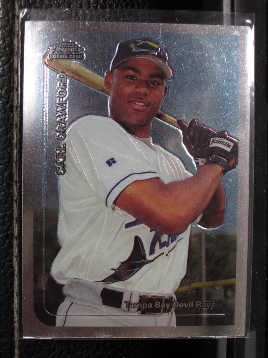 1999 TOPPS CHROME CARL CRAWFORD ROOKIE CARD