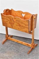 Handcrafted Baby / Doll Wood Cradle