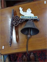 Michelin Man Cast Iron Hanging Bell