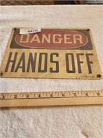 Vintage Metal Danger Sign