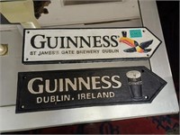 Two Guinness Metal Signs