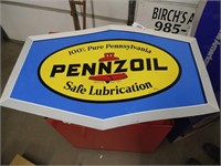 Pennzoil Plastic Single Sided Sign