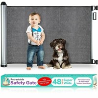 Baby Safety Gate Retractable Door