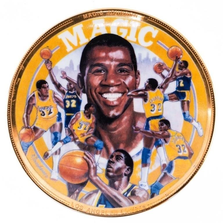 Sports Impressions - Magoc Johnson Collector Plate