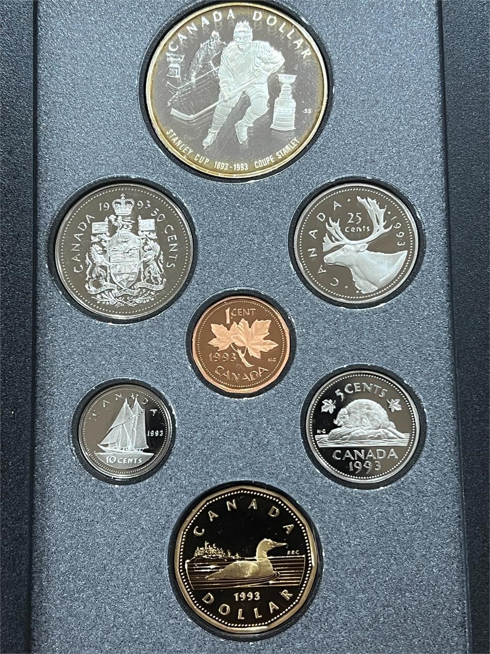 1993 Cdn Double Dollar Set- Stanley Cup