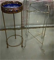 Pair of Tall Metal Plant Stands