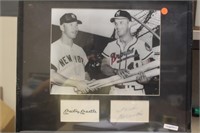 Mickel Mantle and Eddie Mathews Autograph