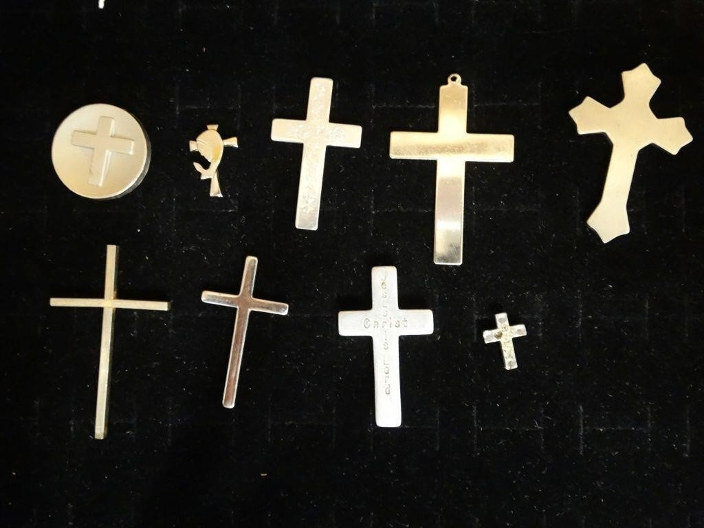 Silver Tone Faith-based Crosses