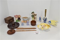 Assortment of Figurines & Salt & Pepper