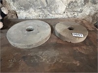 (2) GRINDING STONE WHEELS