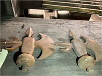 Architectural cast iron Finial awning parts