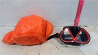 Orange Hunting Cap & Goggles