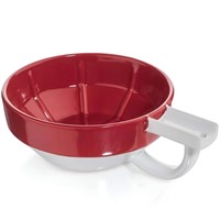 Fine Accoutrements Lather Bowl, Red/White, 1 Count