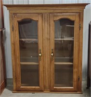 (AM) Curio Cabinet Top w/ Glass Shelves (approx