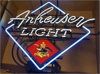 Anheuser Light Beer Advertising Neon Sign
