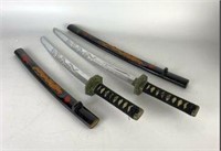 Pair of Chinese Dragon Swords with Steel Blades
