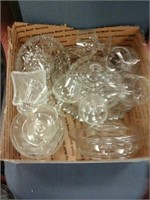 Box lot of misc glassware