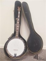 5 String Banjo Signed by Earl Scruggs 3.20.72