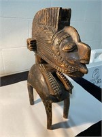 CARVED AFRICAN STATUE