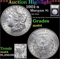 *Highlight* 1901-s Morgan $1 Graded Choice Unc