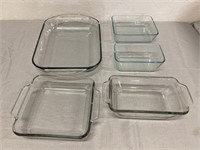 Anchor & Pyrex Glass Baking Dishes