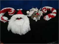 4 Boxes Christmas Wreath, Santa, 2 Candy Canes