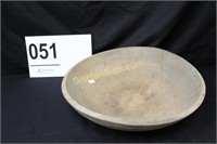 Large Wooden Bowl-Hairline Crack