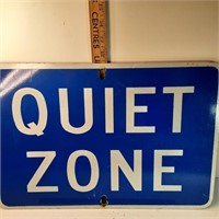 Quiet zone vintage sign
