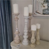 5PC ASSORTED CANDLEHOLDERS